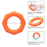 alpha ring by Calextotics Cockring Silicone Sexagon Alpha 37mm Orange